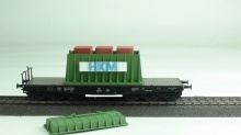 Märklin 48668 Zwaarlastwagen met thermische huif voor transport staalbrammen- lichtgevend met batterij