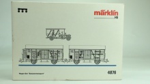 Märklin 4876 Set van twee Bananenwagen met schuifdeur en vrachtauto\ - Img 2