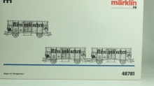 Märklin 48781 Set van drie gesloten goederenwagens met bewegende deuren Koningsbacher - Img 2