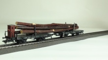 Märklin 48840 Twee schemelwagens met boomstammenlading gebruikt