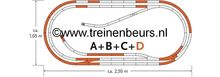 Roco 61103 Geoline met bedding H0 Railset D NIEUW