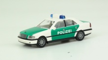 WIKING 104-02 Mercedes C200 Polizei wit/groen NIEUW