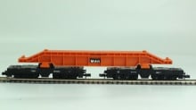 Arnold Rapido 4931 Set van twee zwaarlastwagens met brugdeel DB gebruikt OVP