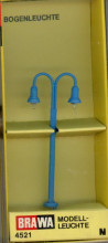 BRAWA 4521 Dubbele blauw lantaarnpaal
