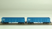 Fleischmann 828306 2x Hoge bak Eaos NS met logon blauw NIEUW N (1:160) OVP