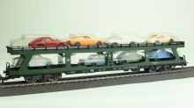 Märklin 4074 Autotransporter met 8 auto's gebruikt