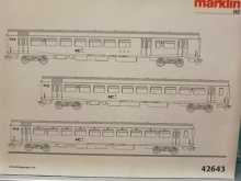 Märklin 42642 Set met drie IC+ rijtuigen NS 1e klasse=- 2e klasse- Bagage - Img 2