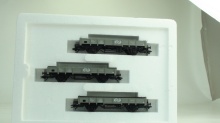 Märklin 44333 Set drie lage bakwagens NS ALLEEN GRIJS NIEUW