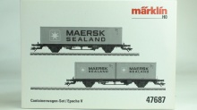Märklin 47687 Set van twee contaiberwagends MAERSK SEALAND - Img 2