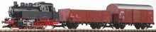 PIKO 37140 Startset net BR80 en 2 goederenwagens MET STOOM EN GELUID