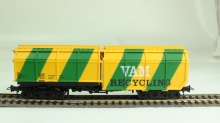 Roco 46228 Zelflosser VAM recyling groen/geel gestreept nr 5669 112-2 NIEUW