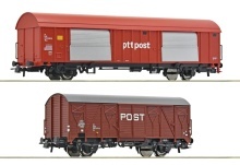 Roco 6600074 Set met oude en nieuwe POSTwagen