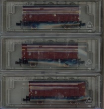 Fleischmann 833303 Set van drie gesloten goederenwagens Gs. NIEUW N (1:160) OVP