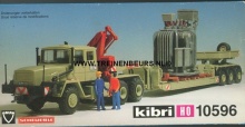 KIBRI 10596 FAUN truck met oplegger met transformator