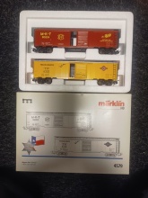 Märklin 4579 Set met 2 boxcars M-K-T en Texas&Pacific