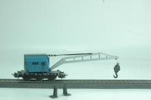Märklin 4611 Kraanwagen Krupp blauw - Img 2