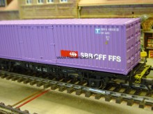 Märklin 4852 Roze SBB containerwagen - Img 2