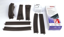 PIKO 55321 Uitbreidingsset C rails met bedding twee wissels en binnenbocht - Img 2