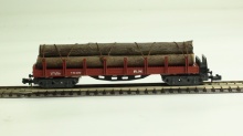 IBERTREN 6333 Rongenwagen met boomstammen