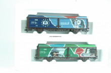 Märklin 4838 Set van twee schuifwandwagens DSB - Img 3