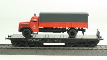 Märklin 48756 Zwaarlastwagen met vrachtauto brandweer
