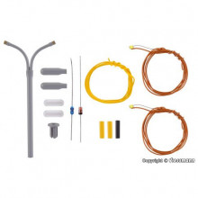 VIESSMANN 6623 Straatlantaarn dubbel modern N BOUWPAKKET