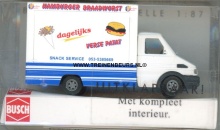 BUSCH 47919 Iveco Daily HAMBURGER BRAADWORST met interieur