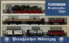 Fleischmann 7891 Pruisische goederentrein- lok met 6 goederenwagens