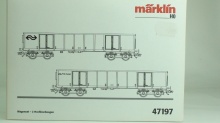 Märklin 47197 Set met twee EAOS wagens NS rood en blauw NIEUW - Img 4