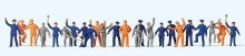 PREISER 14406 Baanpersonel (24 figuren)