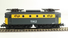 Roco 43376 E-lok 1142 zonder botsneus grijs/geel gebruikt - Img 2