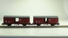 Roco 6600151 Set van twee gesloten goederenwagens Gs deuren te openen NS NIEUW
