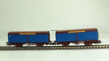 Roco 66054 Zeilwand NS set van 2 zeilwandwagons staaltransport NIEUW - Img 3