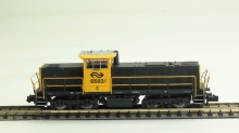 Minitrix 12517 Diesellokomotief serie 6400 grijs/geel - Img 2