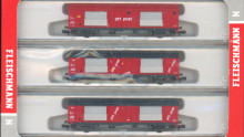 Fleischmann 834801 Set van drie postwagens NIEUW N (1:160) OVP