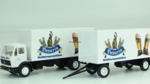 HERPA 806056 MB truck met aanhanger Bavaria