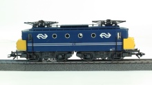 Märklin 3424 E-lok 1117 NS blauw met gele botsneus DELTA - Img 2