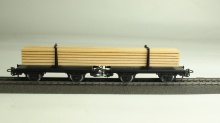 Märklin 4665 Twee schemelwagens met hout