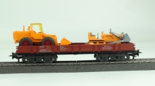 Märklin 4744 Lage lageboordwagen met twee schovels (Wiking)