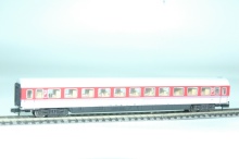Minitrix 13190 Personenwagen 2e klasse wit/rood DB