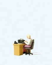 PREISER 28094 Secretaresse aan bureau