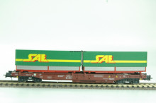Roco 66710 FS Draagwagen met SAE opleggers - Img 1