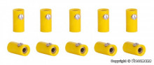 VIESSMANN 6879 10 Contra-banaanstekers geel oude type (dikker)