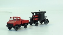 WIKING 405-00 UNIMOG vrachtwagen met teerkoker - Img 1