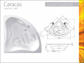 Cada de colt CARACAS 150x150cm - Img 3