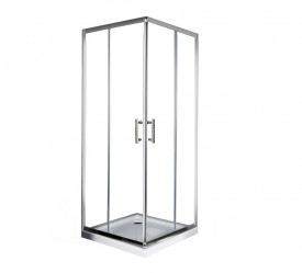Cabina de dus patrata Square 80x80cm, sticla securizata, profil crom