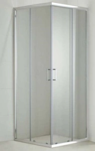 Cabina de dus patrata Square 80x80cm, sticla securizata, profil crom - Img 2