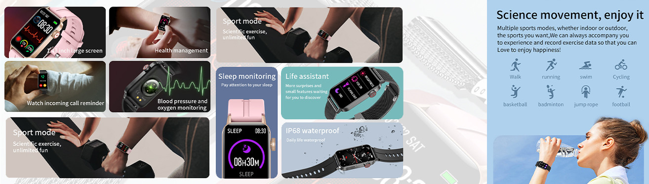 ceas inteligent smartwatch barbati - femei negru