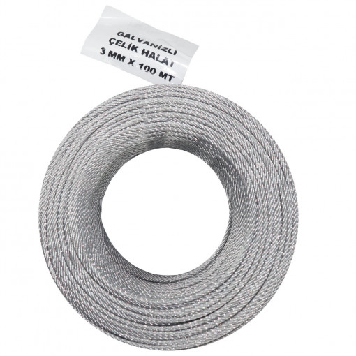 Cablu Otel Zincat Uz General 3mm X 100m