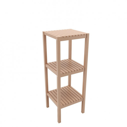 Etajera cu 3 rafturi, din lemn, 35 x 35 x 100 cm, bienWood BIE7018